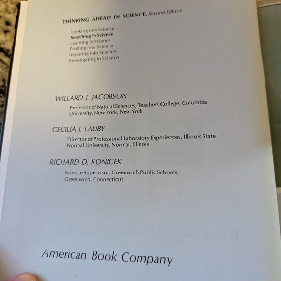 Searching In Science Illustrated Textbook Student School Hard Cover 1968 Vintage - Picture 4 of 8